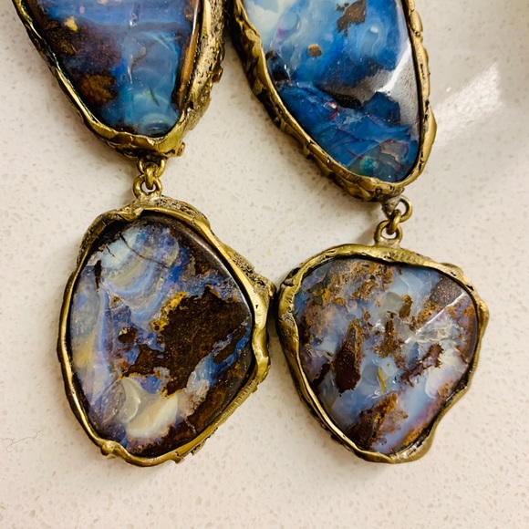 Stunning Raw Opal Diablo Organic Weights - Picture 3 of 7